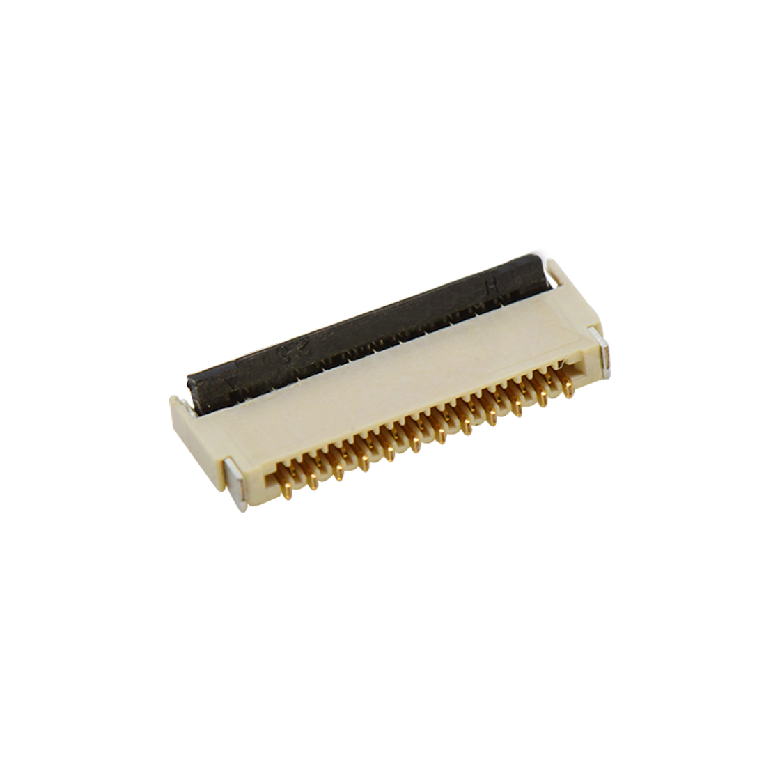 F0301 FPC FFC连接器Pitch 0.30mm H0.9mm双排卧贴后掀盖双面接 FPC 23Pin本色 镀全金G/F